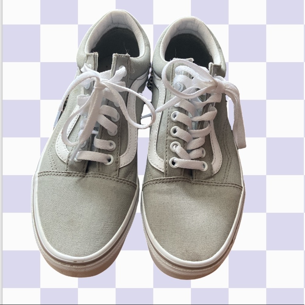 Brand new grey tie up vans!